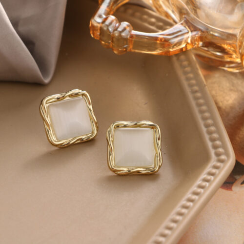 Square Stud Earrings