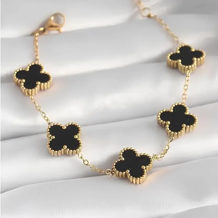 Black flower Bracelet