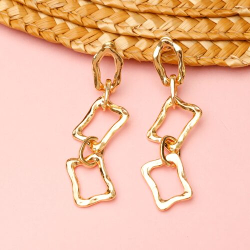 Square Link Earrings