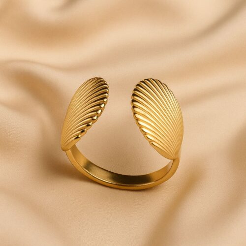 Seashell Glow Cuff Ring